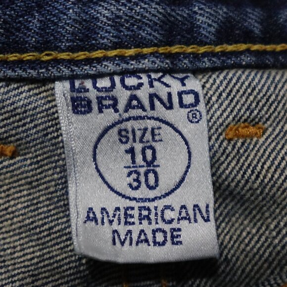 Lucky Brand Cut Off Shorts Women's Size 10/30 Blue Denim Distressed Casual - Picture 4 of 13